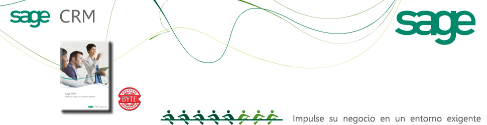 Sage CRMEsta solución proporciona a los equipos comerciales, de marketing y de servicio de atención a clientes, las herramientas para cerrar ventas más rápidamente, descubrir nuevos clientes y construir con ellos relaciones más duraderas y rentables....